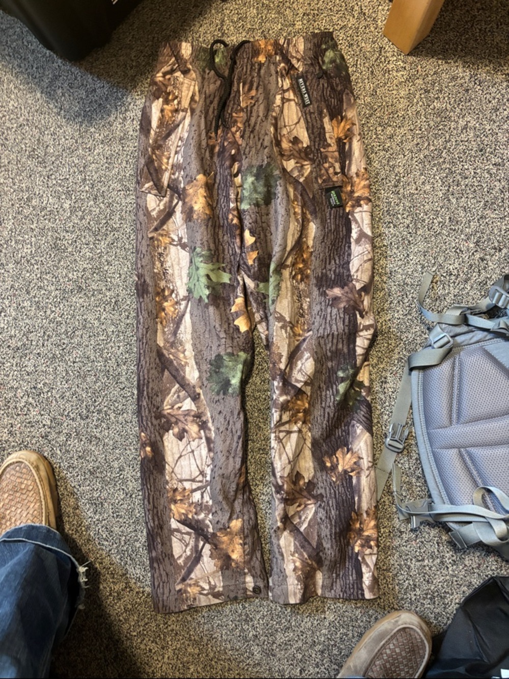 Realtree-style Camo Hunting Pants - Brown & Green